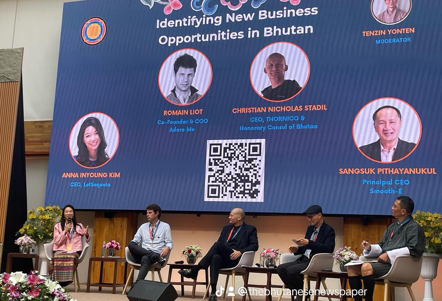 Anna Inyoung Kim speaking at the Bhutan Innovation Forum 2024